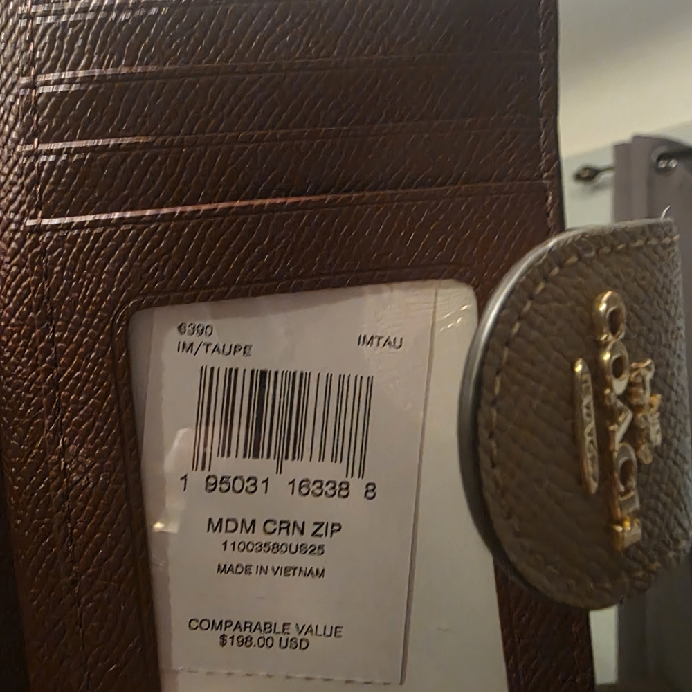 Coach Taupe Leather Shoulder Bag and Wallet - Picture 2 of 4